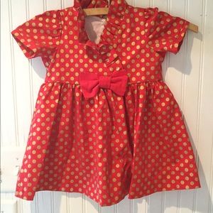 Southern Sunshine Red Polka Dot Dress 18 Month